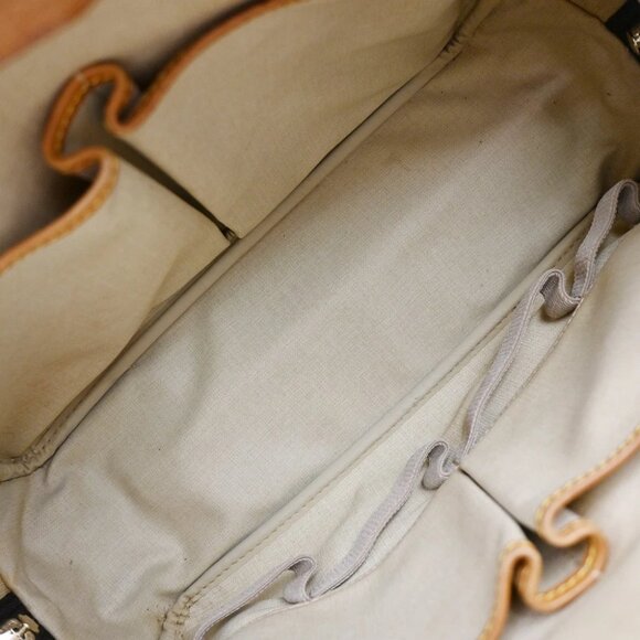 LOUIS VUITTON LV Logo Deauville Hand Bag Monogram Leather Brown - Picture 12 of 15